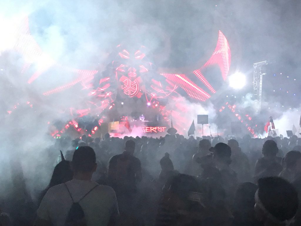 Darkness descends on the Wasteland as Angerfist takes the stage.