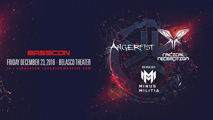 Angerfist, Radical Redemption & Minus Militia at Belasco Theater